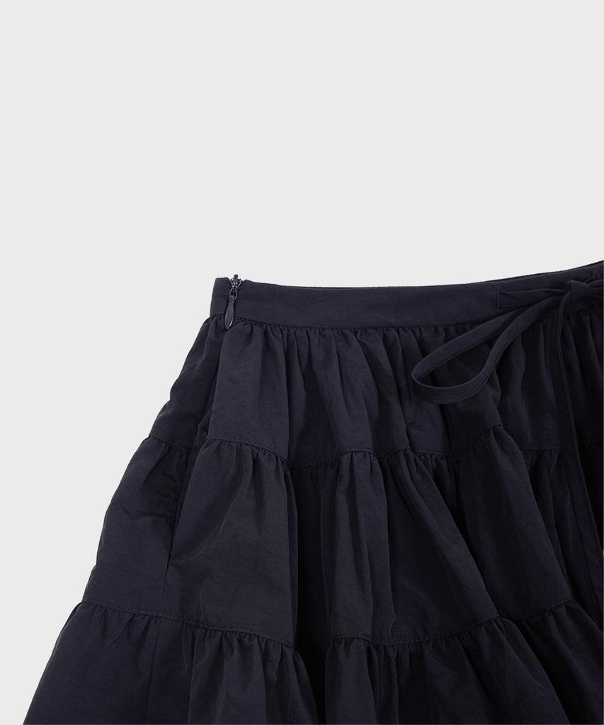 Alkialka Puffy Mini Skirt (Dark Navy)