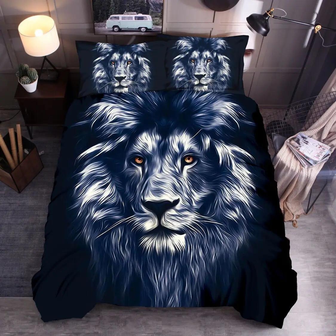 

Comforter Winter Animal Star Wolf Queen Size Comforter Sets Cotton Tiger Lion Bedroom Set Bedding Full Size Bed Set Home Comforter (quilt)-EU Single(135*200cm)3pcs
