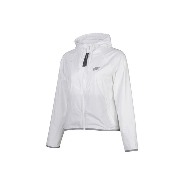 Nike Sportswear Zip-Up Hooded Waterproof Jacket Unisex Jackets White BV3940-100