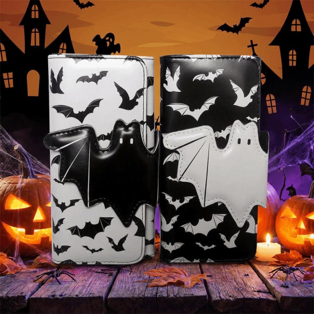 Large Capacity Foldable Coin Purse Multi-Functional Halloween PVC Wallet Travel