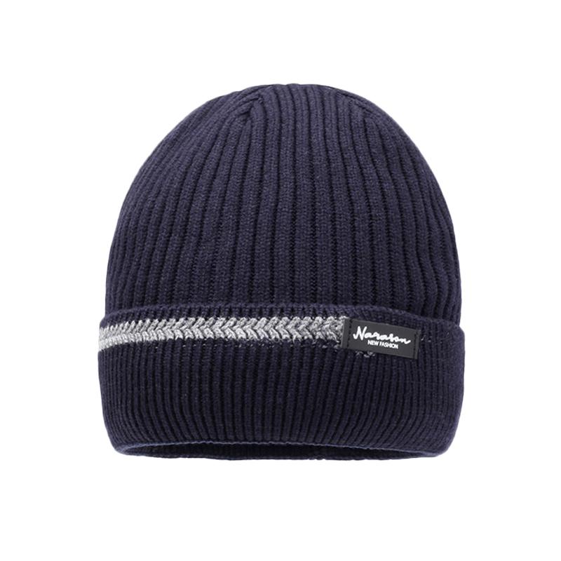 Men's Winter Knitted Hat Velvet Thick Outdoor Riding Ear Protection Coldproof Warm Hat