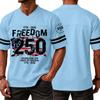 Casual V Neck Jersey Short Sleeve Sports T Shirt Celebrating 250 Years of Freedom 1776 2026 Lightweight Breathable Athletic Top