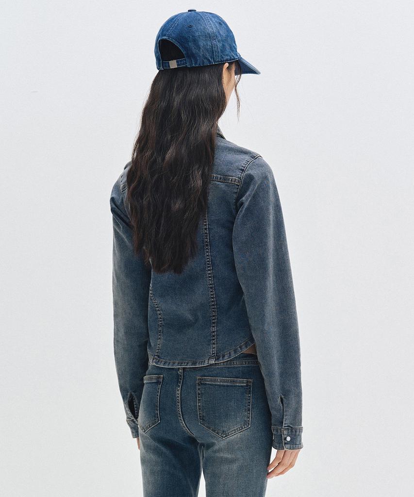 Deketeuumeon Western Slim Denim Shirts Dcwsh003Blue