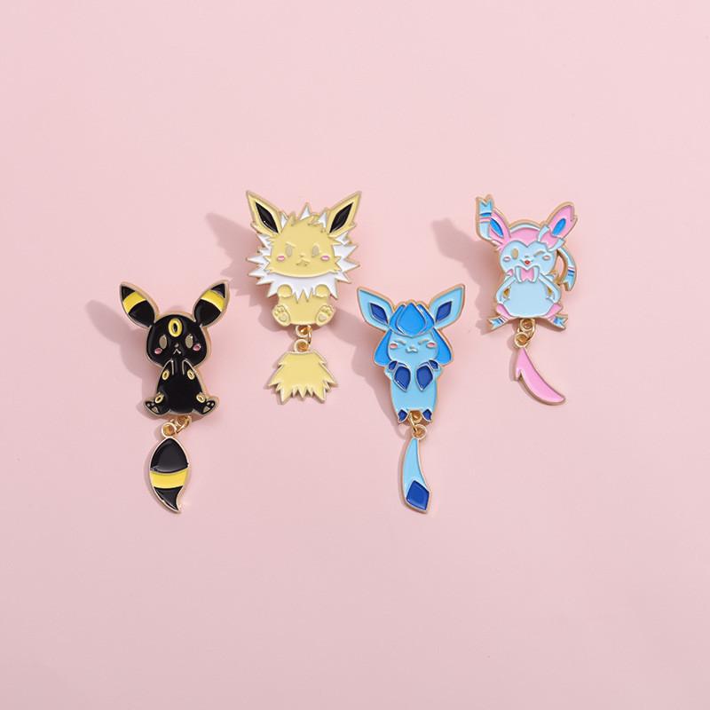 Eyecatching Pet Cute Cartoon Brooch In Alloy With Colorful Finish For Expression Personal