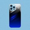 Black and blue new Hot-selling protective case Phone Case Metallic paint Glass PhoneCase for iPhone 17 16 15 14 13 12pm Pro Plus