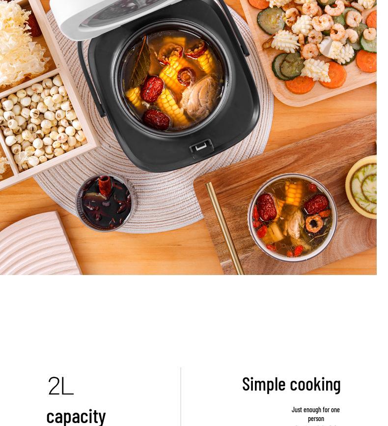 Kompakter Mini-Reiskocher für 1-2 Personen - Multifunktionale Küchengerät, Ideal für Zuhause und als Geschenk