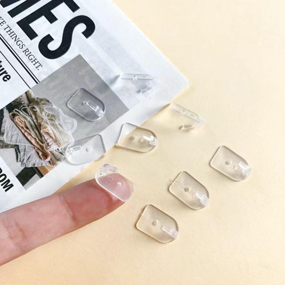 9pcs No Drilling Universal Hook Mini Wall Hanger New Self-adhesive Hook  Home
