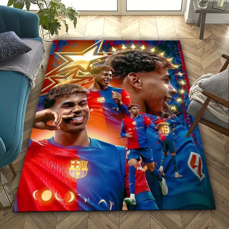 FC Barcelona's Lamine Yamal Young Player of the Year Carpet Is Suitable for Living Room and Bedroom Doormats Office Balcony Decorative Carpet 5