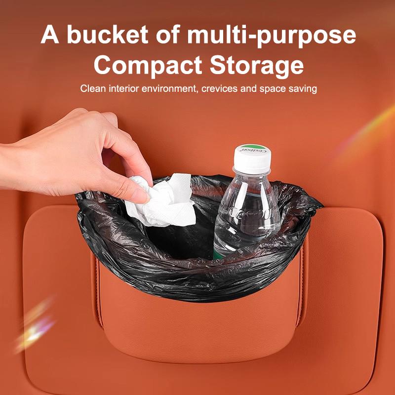 Autotür Becherhalter Leder Aufbewahrungstasche Universelles Rückseiten-Clip-Design Getränkehalter Organizer Box Wasserdichte Sitzrücken Aufbewahrungstasche