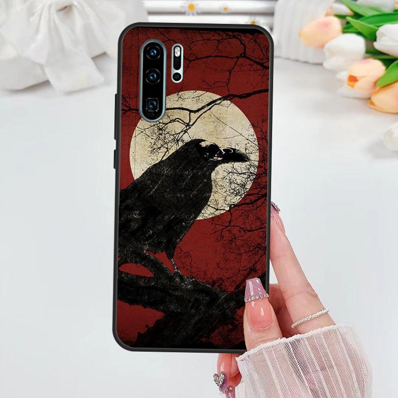 Goth Raven Case For Huawei Nova 3i 7i 8i 11i 10 9 SE 5T Y60 Y61 Y70 Y90 P Smart P60 Pro P30 P40 Lite