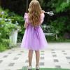 FORPEND Princess Dress Sizes and Perfect for and DS02 Size Children's Costume, 90, 100, 110, 120, 130cm, Halloween, Parties, Birthdays, (Purple, 100)