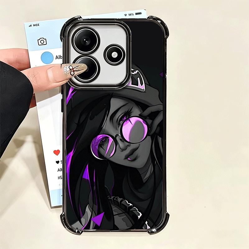 V-Valorant Spiel Schwarze Coole Weiche Handyhülle Für Xiaomi Poco X7 X8 Pro Max X6 X5 X3 F8 Ultra F7 M8 M7 M5S Redmi 15C 15A 15 14C 13C