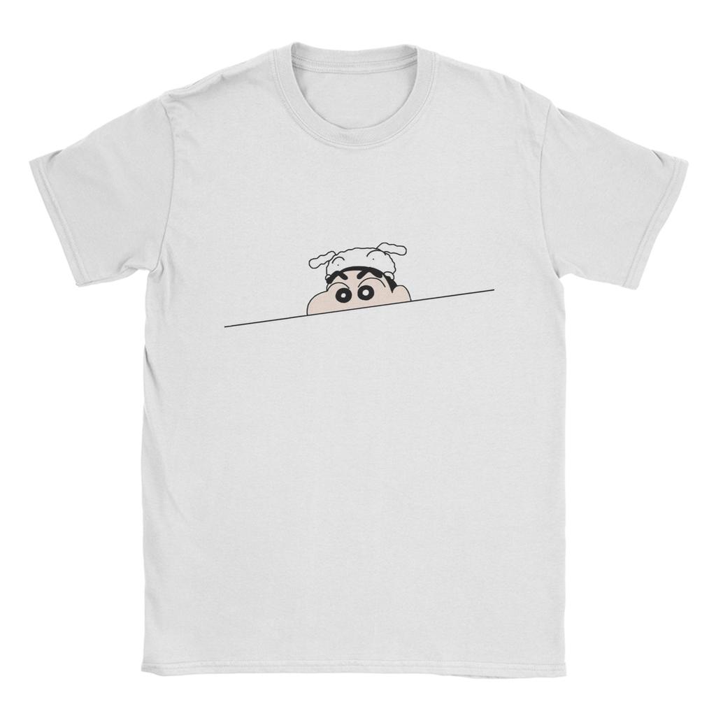 Leisure Crayon Shinchan Cute T Shirt Unisex Oneck Short Sleeve Tops Cotton Summer Clothing