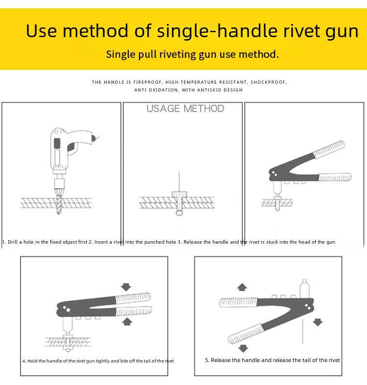 Labor-Saving Manual Rivet Gun for Household Use
