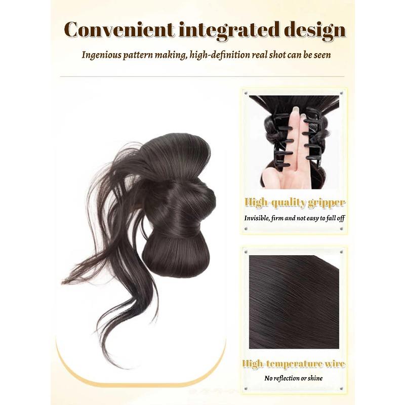 Chicken Feather Hair Band Claw Clip Feather Shuttlecock Hair Extensions Messy Hair Bun Crab Clip High Ponytail Hair Accessories