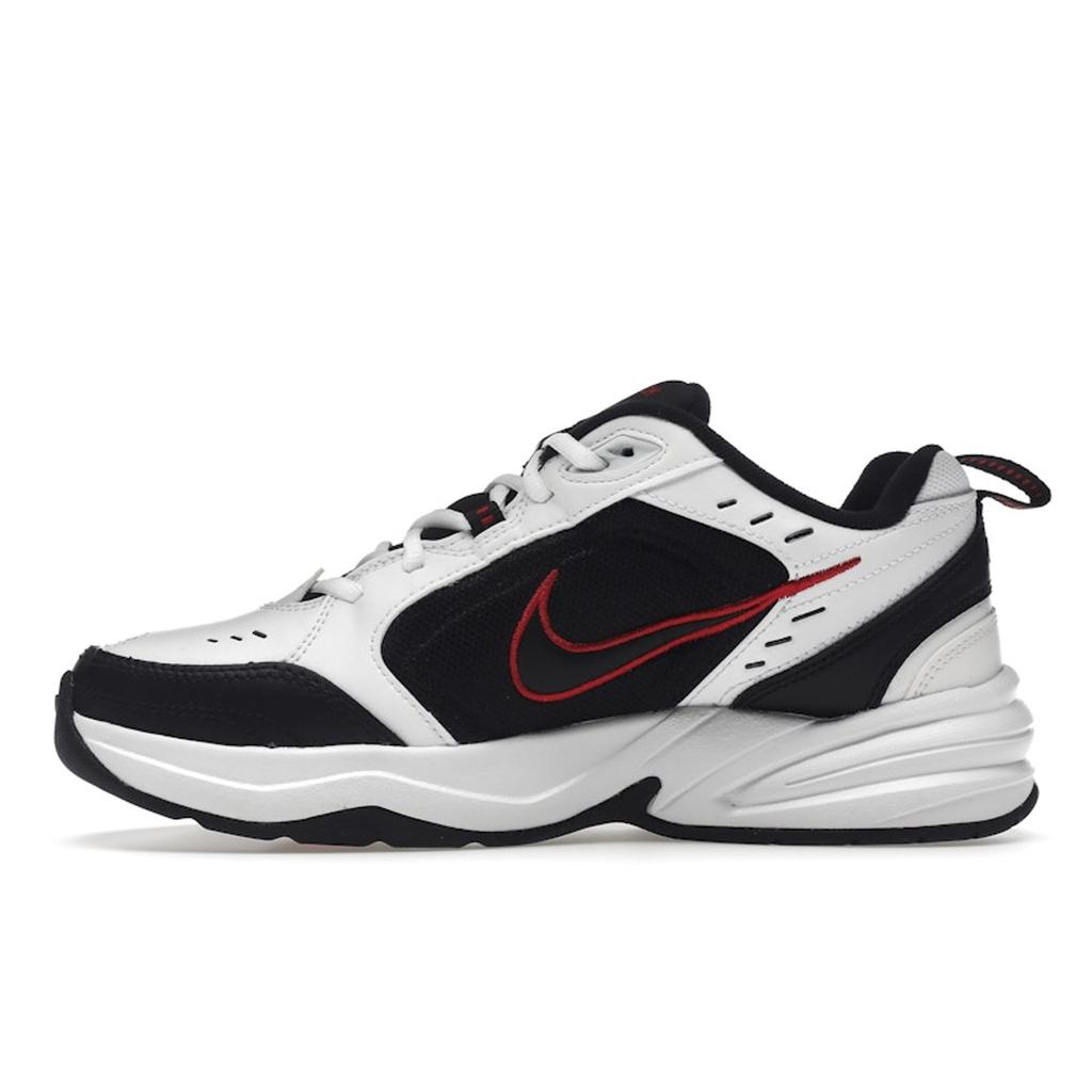 Nike Air Monarch IV White Black Red Unisex Sneakers Varsity-Red 415445-101