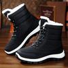 Cotton Boots Women's New Winter Large Size Velvet Thickened Boots Polyurethane Lightweight Cotton Shoes Warm Snow Boots