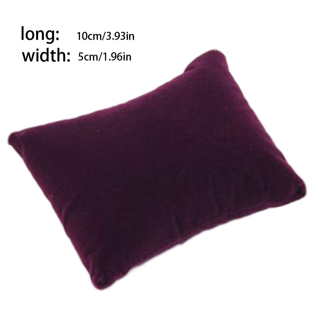 Velvet Bracelet Pillow Multicolor Soft Small Durable Jewelry Pillows Watch Bracelet Cushion Stand Bedroom Women