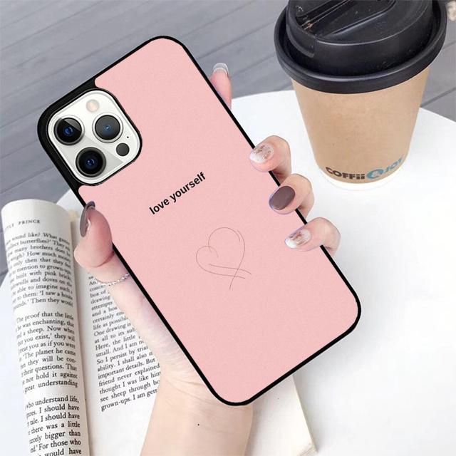 Autumu Love Yourself Phone Case Cover for iPhone 17 Air 16 16e 15 12 11 13 14 Pro Max Apple Plus Coque