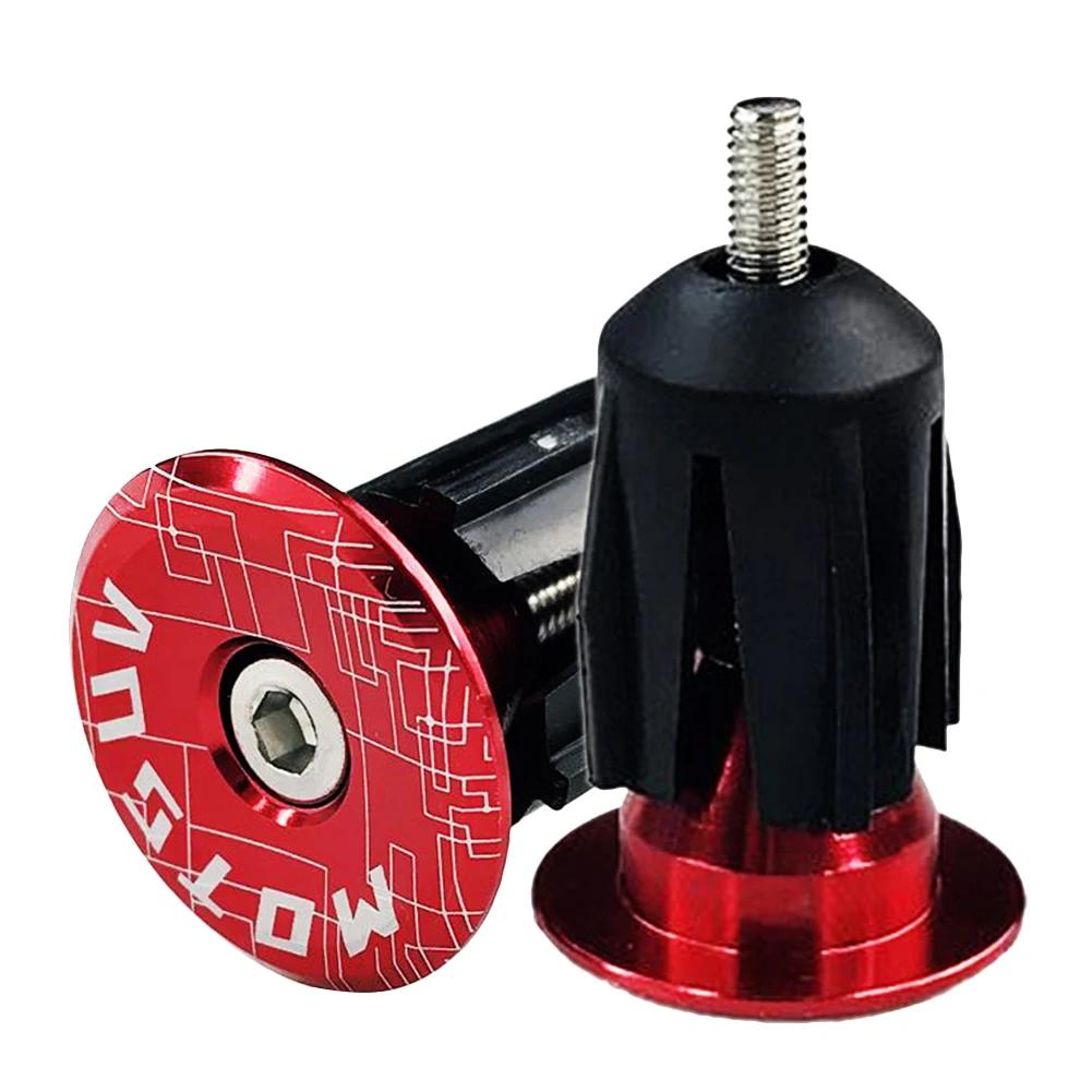 1 Pair Bicycle Bar End Plugs Handlebar BEPs for MTB Mountain Road Folding Bike Parts Aluminum Handle Bar End Cap Bike Grip Cover