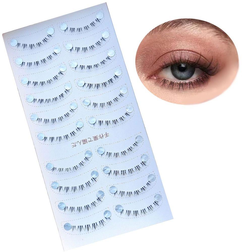 5-7MM Bottom Lashes Strip Clear Band Bottom Eyelashes Bottom Lash Clusters  Eyelash Extension