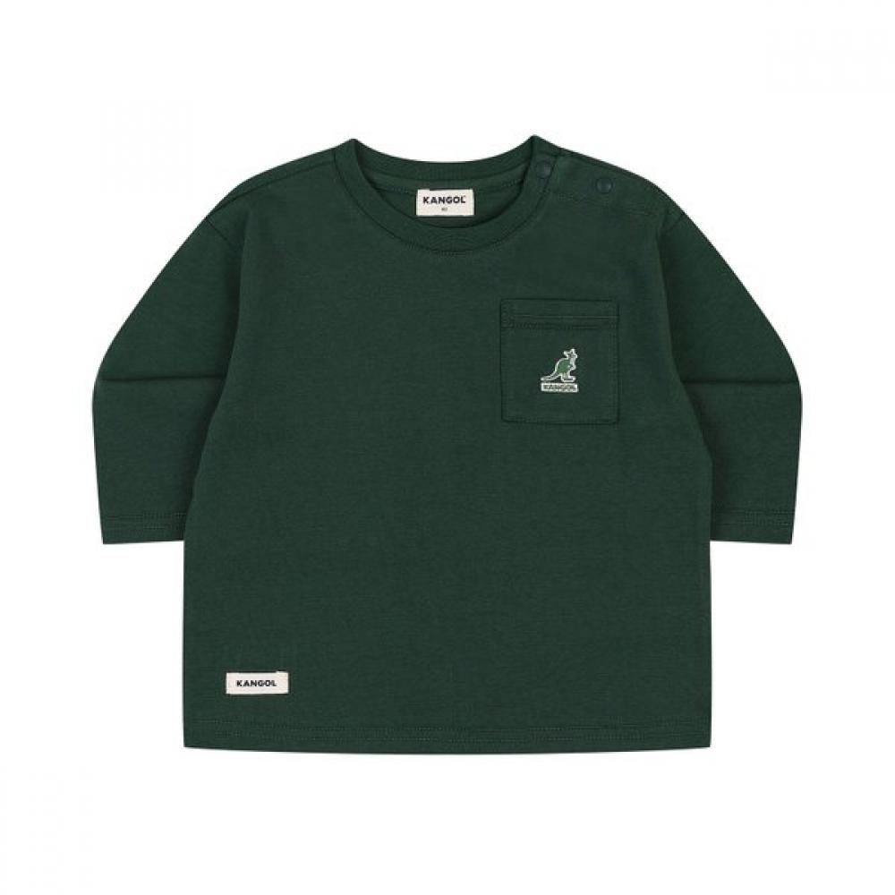 Kangol Kids Club Logo Basic T shirT Green Rc 0961 painted/100
