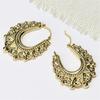 Stylish Waterproof Spikes Beads Fashion Hoop Earrings Fashionable Handmade Jewelry Trendy Women's Party Accessories