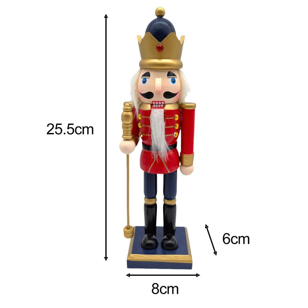 Nutcracker Ornament DIY Craft Xmas Statue for Centerpiece Garden Desktop