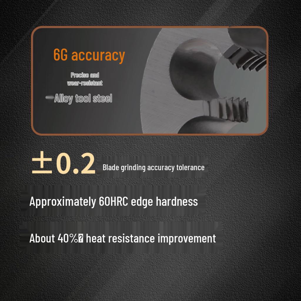 Left-Hand Reverse Thread Alloy Steel Plate Tap M2-M52