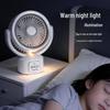 Geshikang Rechargeable USB Desktop Fan with Timer - Portable for Dorms and Outdoors