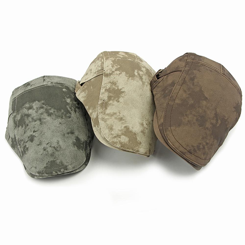 HT4548 Beret Thick Warm Auutmn Winter Cap for Men Women Fleece Lined Ivy Flat Cap Artist Painter Beret Hat Male Female Beret Cap