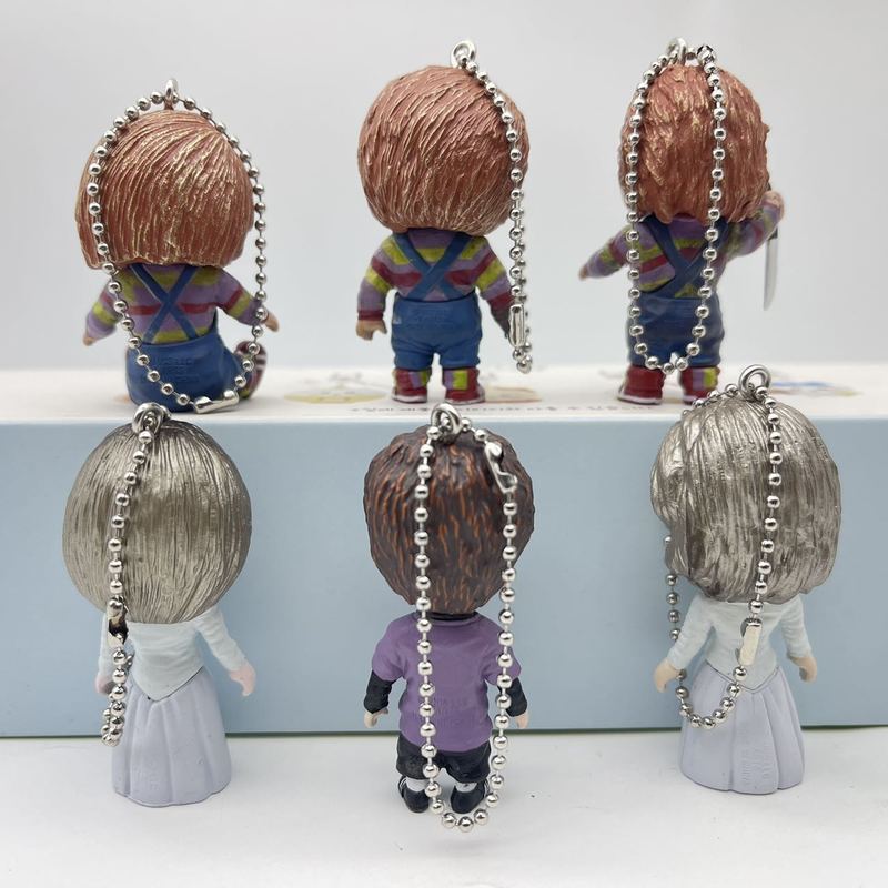 Bambola Nuova Spettrale Modellazione Figure d'Azione Horror Giocattoli Decorazione Ciondolo Oscillante Portachiavi Fascino Regali per le Feste dei Fan