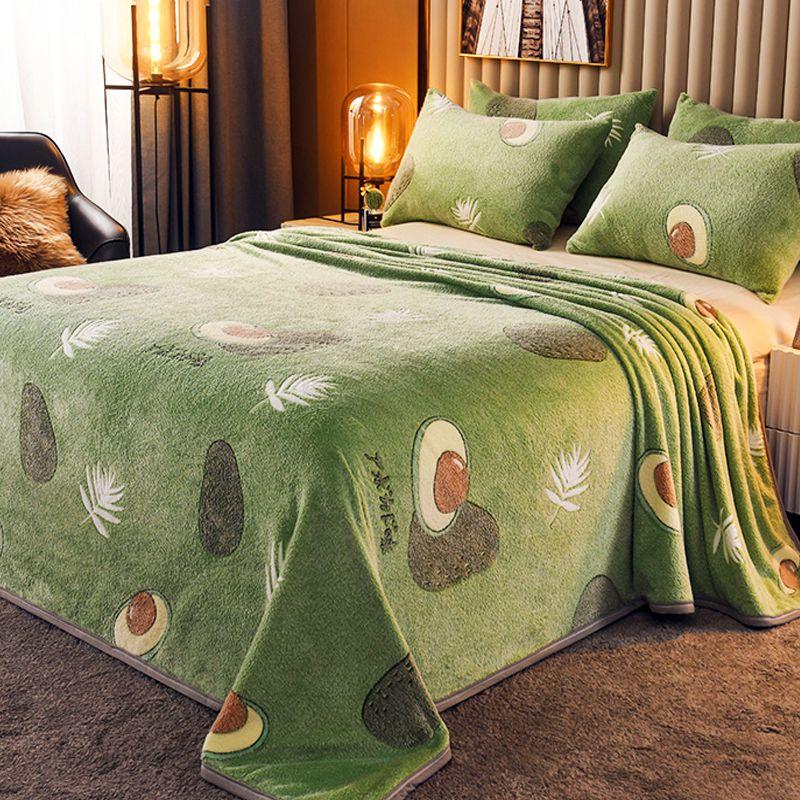 Blanket Soft Warm Coral Fleece Blanket Winter Sheet Bedspread Sofa Plaid Light Thin Breathable Fleece Blanket