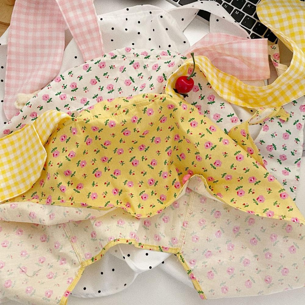 Sweet Floral Hair Scarf Y2K Pullover Cap Korean Lop Ear Rabbit Hat  Clothing Accessories