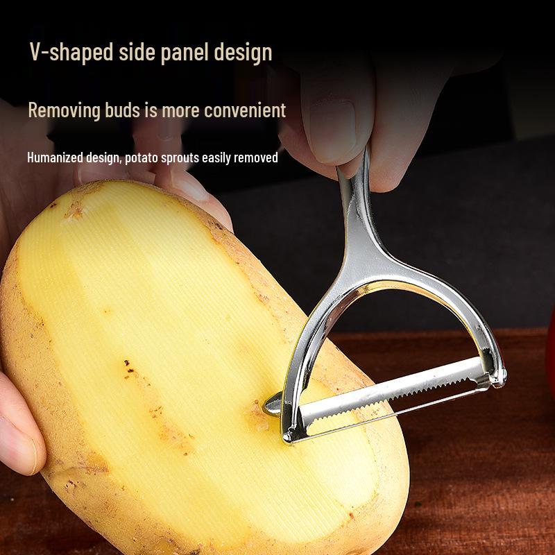 Zinc Alloy Melon & Fruit Peeler - Non-Inductive Steel Peeling Knife