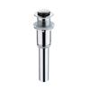 Long Pop up Drain Drainer With or Without Overflow Long Pop up Drainer Bathroom Drain