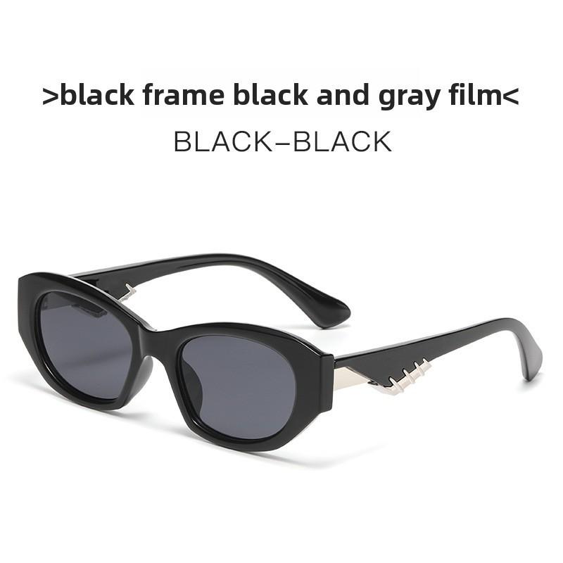 

Retro Cat Eye Glasses With Uv400 Lens For Fashionable Outdoor Wear чёрный