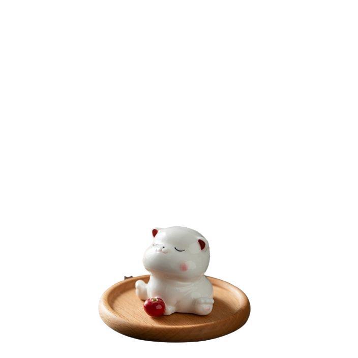 Creative Cute Kitten Ceramic Incense Holder and Burner