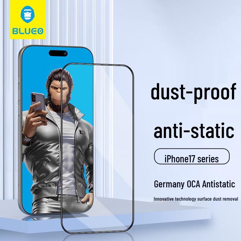 

Blue Ape Mr. iPhone 17 Pro Tempered Glass Screen Protector