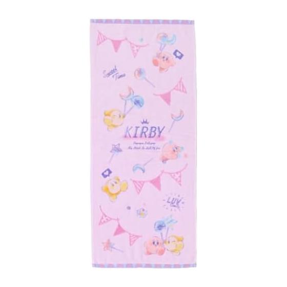 Marushin Face Towel Nintendo Kirby Star Kirby Shiny Pop - Pupu Prolipop Organic Cotton Non-twisted Yarn 4585029400