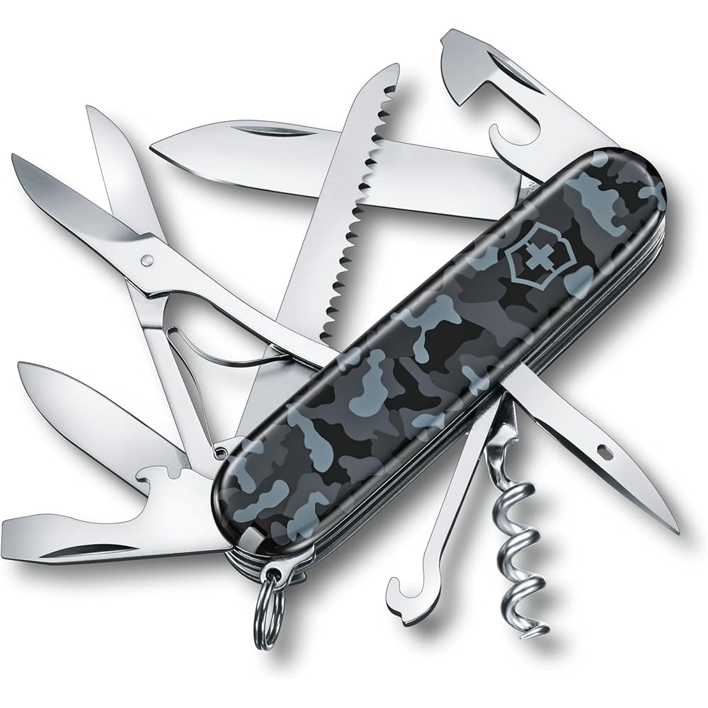 

Victorinox Huntsman Swiss Army Knife Navy Camouflage 15 Functions Compact Multi-Tool
