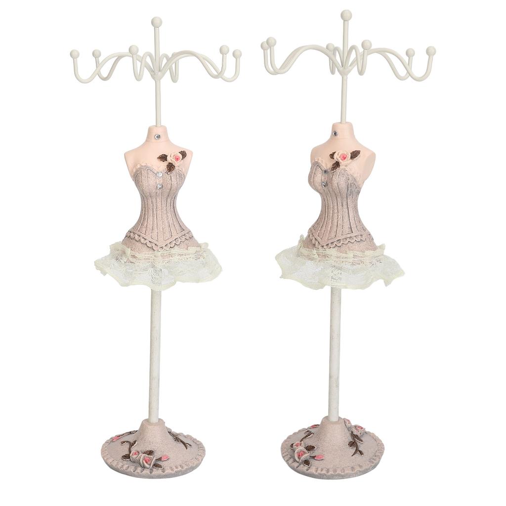Mannequin Dress Jewelry Display Stand Model Dress Earrings Necklace Jewelry   Decorative Jewelry Doll Holder