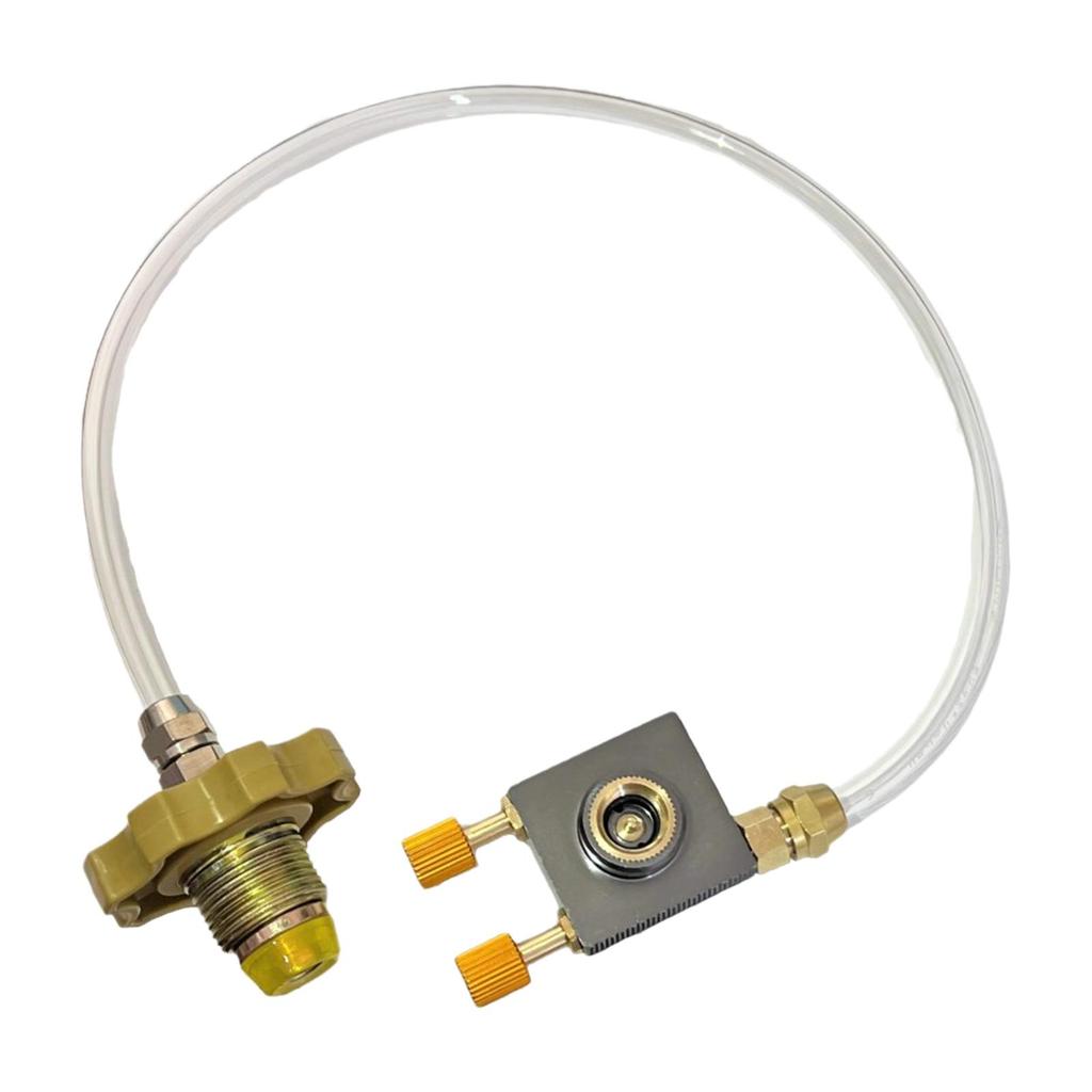 Propane Refill Adapter Metal Gas Cylinder Hose Gas Refill Adapter for Outdoor Camping Stove Hiking