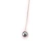 Les Trésors De Lily [C9388] - Gray 'Biwa' Silver Necklace