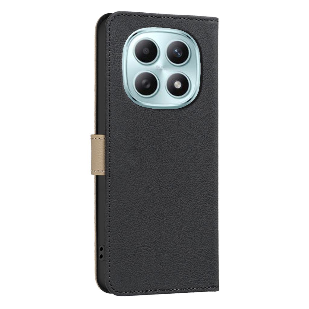 Pro Xiaomi Poco M8 5G/Redmi Note 15 5G (Globální)/15 4G (Globální) Kožené pouzdro BINFEN COLOR BF36 Květinový vzor Kryt na telefon Peněženka se stíněním RFID Stojánek