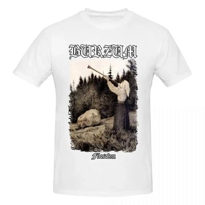 Burzum Męski T-shirt Śmieszny T-shirt Krótki Rękaw Okrągły Dekolt Koszulki 100% Bawełna 4XL 5XL Odzież#Kolor(1)