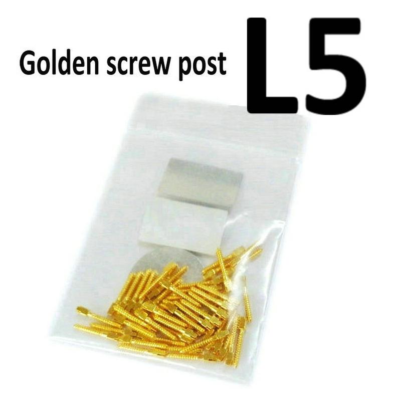 Dental Golden Plated Screw Post 50Pcs Bag High Quality Dentist Tool for Dental Restoration