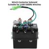 Winch Solenoid Relay, 12V ATV UTV Winch Contactor Solenoid with 6 Protecting caps Universal for ATV UTV 1500-5000lbs Winch