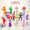 8Pcs/Set The Amazing Digital Circus Anime Figure Ragatha/Jax/Pomni Action Figure PVC Collection Model Doll Toys Room Decoration
