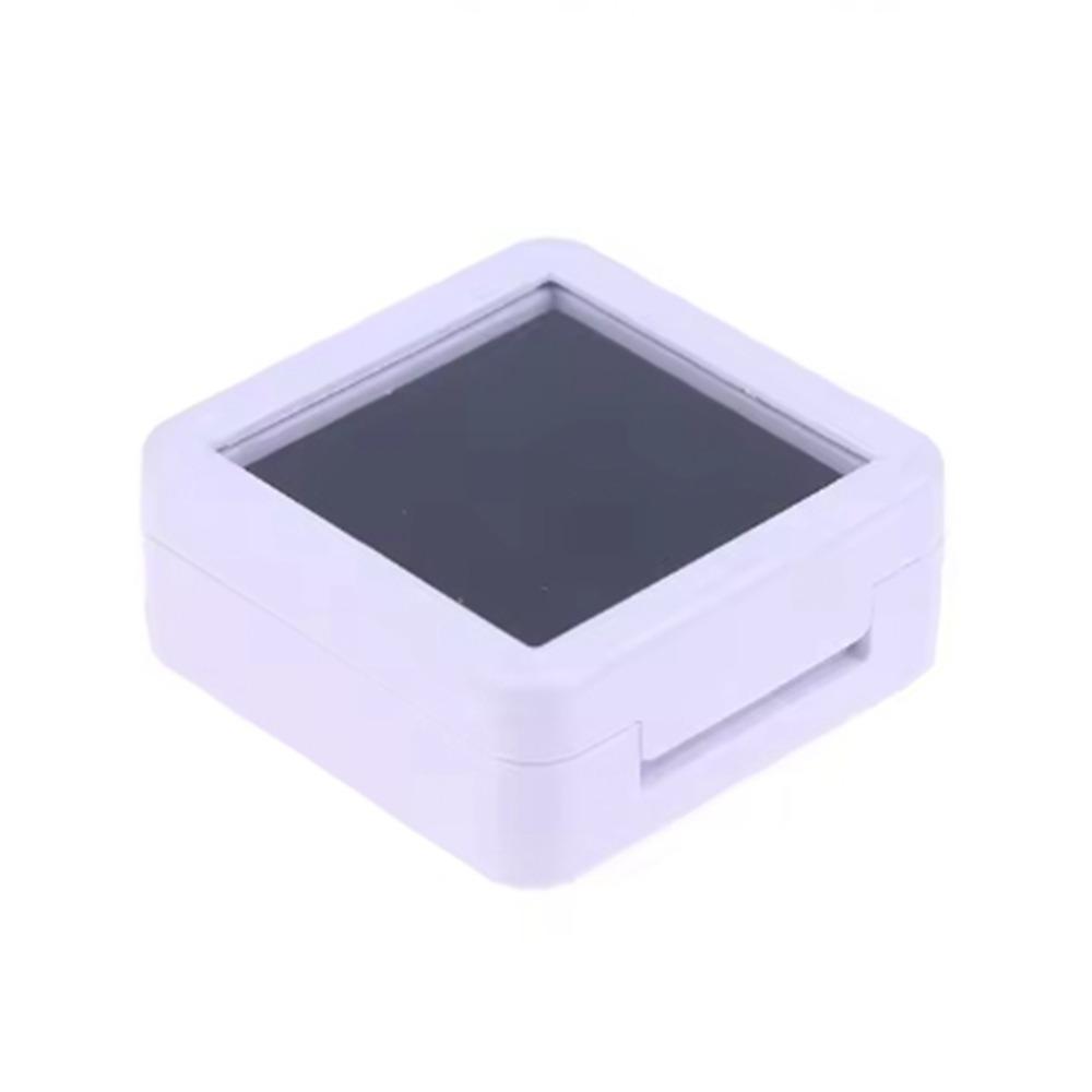 Transparent Gemstone Holder Flip Lid Crystal Display Case Packaging Jewelry Show Jewelry